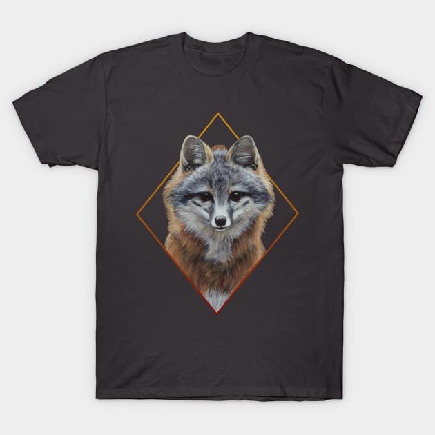 Grey Fox T-Shirt by OzFoxes